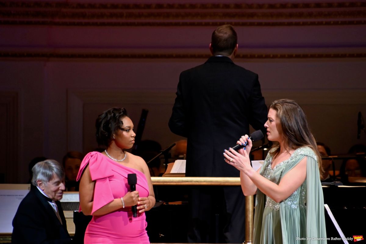 Stephen Schwartz, Brittney Johnson and Mary Kate Morrissey at 