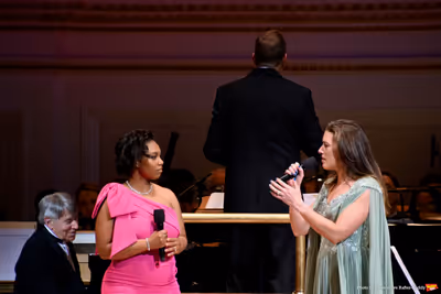 Stephen Schwartz, Brittney Johnson and Mary Kate Morrissey Photo