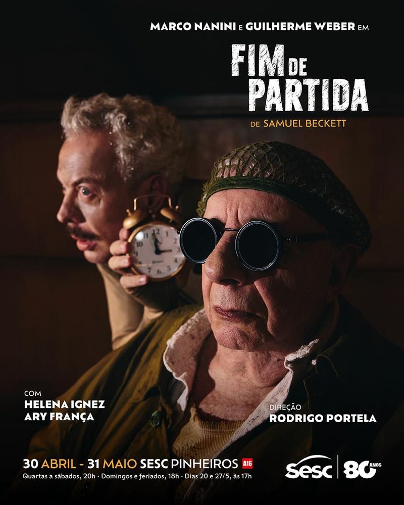 FIM DE PARTIDA (Endgame) Returns: Marco Nanini Stars in Beckett Masterpiece at Teatro Paulo Autran Image