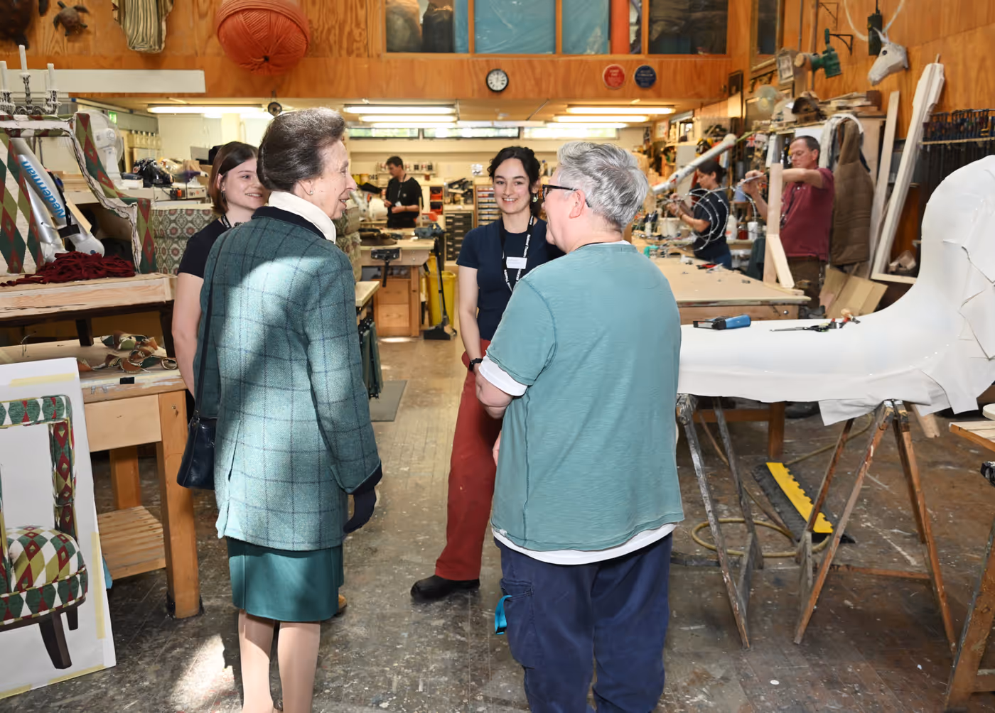Photos: Princess Anne Visits National Theatre to Celebrate Apprenticeships Scheme  Image