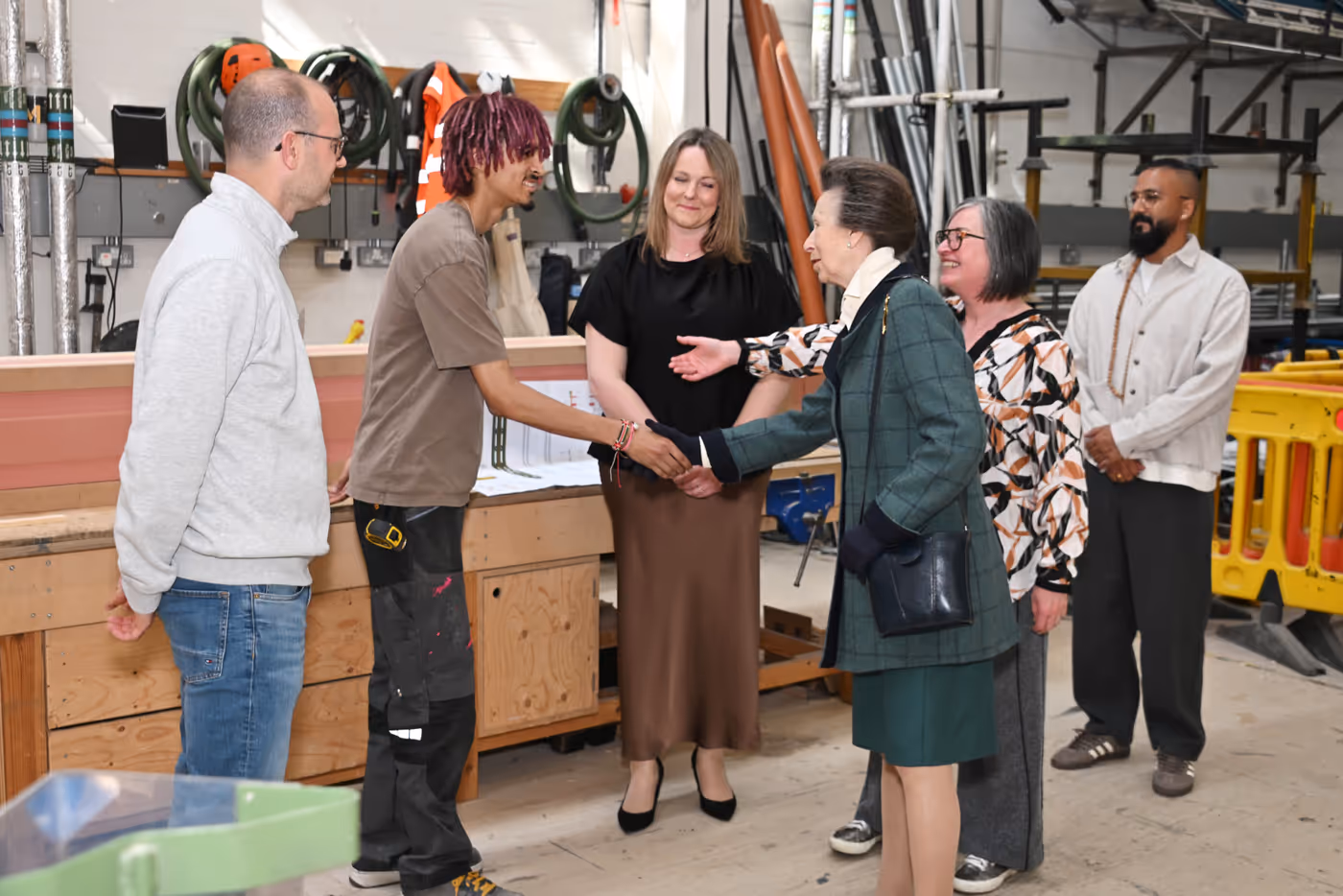 Photos: Princess Anne Visits National Theatre to Celebrate Apprenticeships Scheme  Image