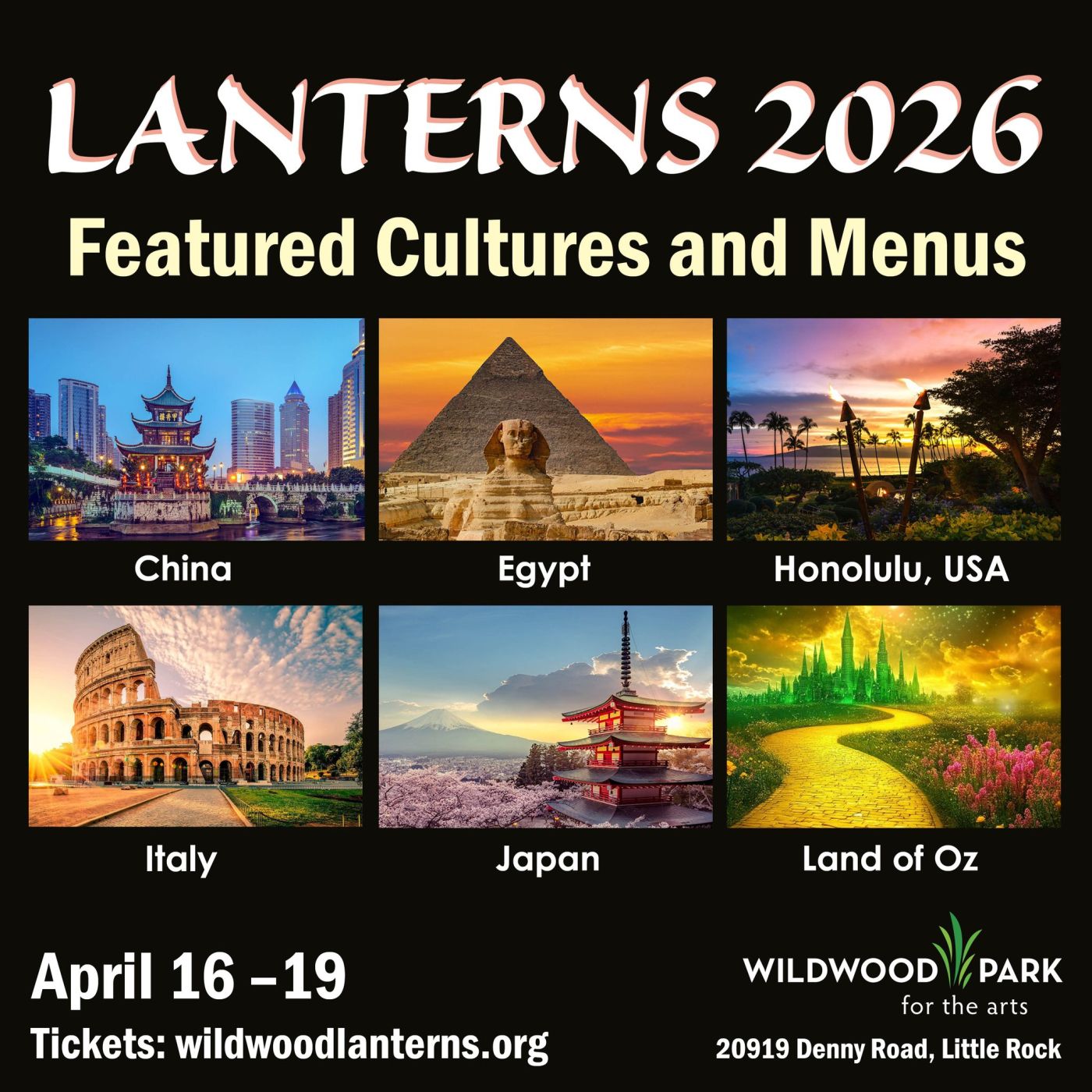 Feature: LANTERNS 2026 at Wildwood Park For The Arts in Little Rock  Image