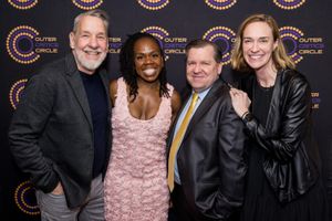 Chris Jennings, Ngozi Anwanyu, David Lindsay-Abaire, and Nicki Hunter Photo