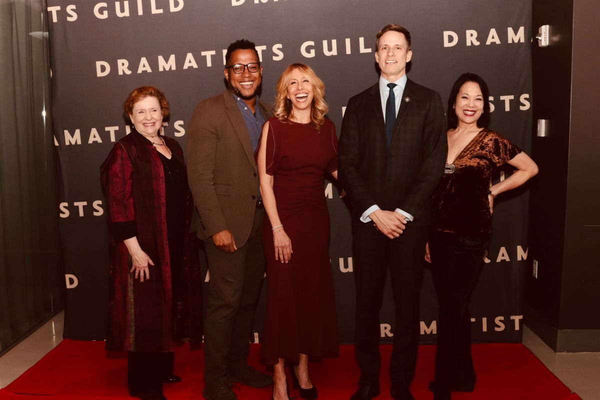 Cheryl Coons, Branden Jacobs-Jenkins, Amanda Green, New York State Senator Erik Bottcher, and Christine Toy Johnson   at 