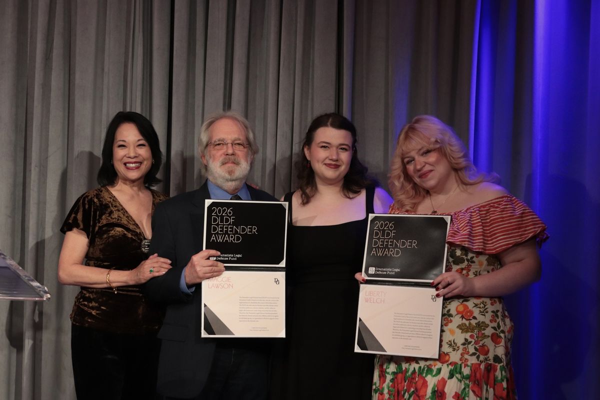 Christine Toy Johnson, John Weidman, Maggie Marie Lawson and Liberty Welch at 