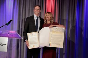 New York State Senator Erik Bottcher and Amanda Green  Photo