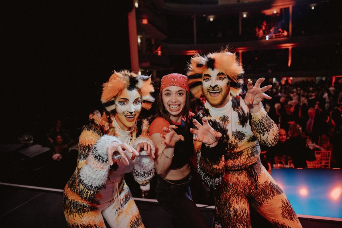 Sara Chase Emma Sofia and Alex Brightman at 