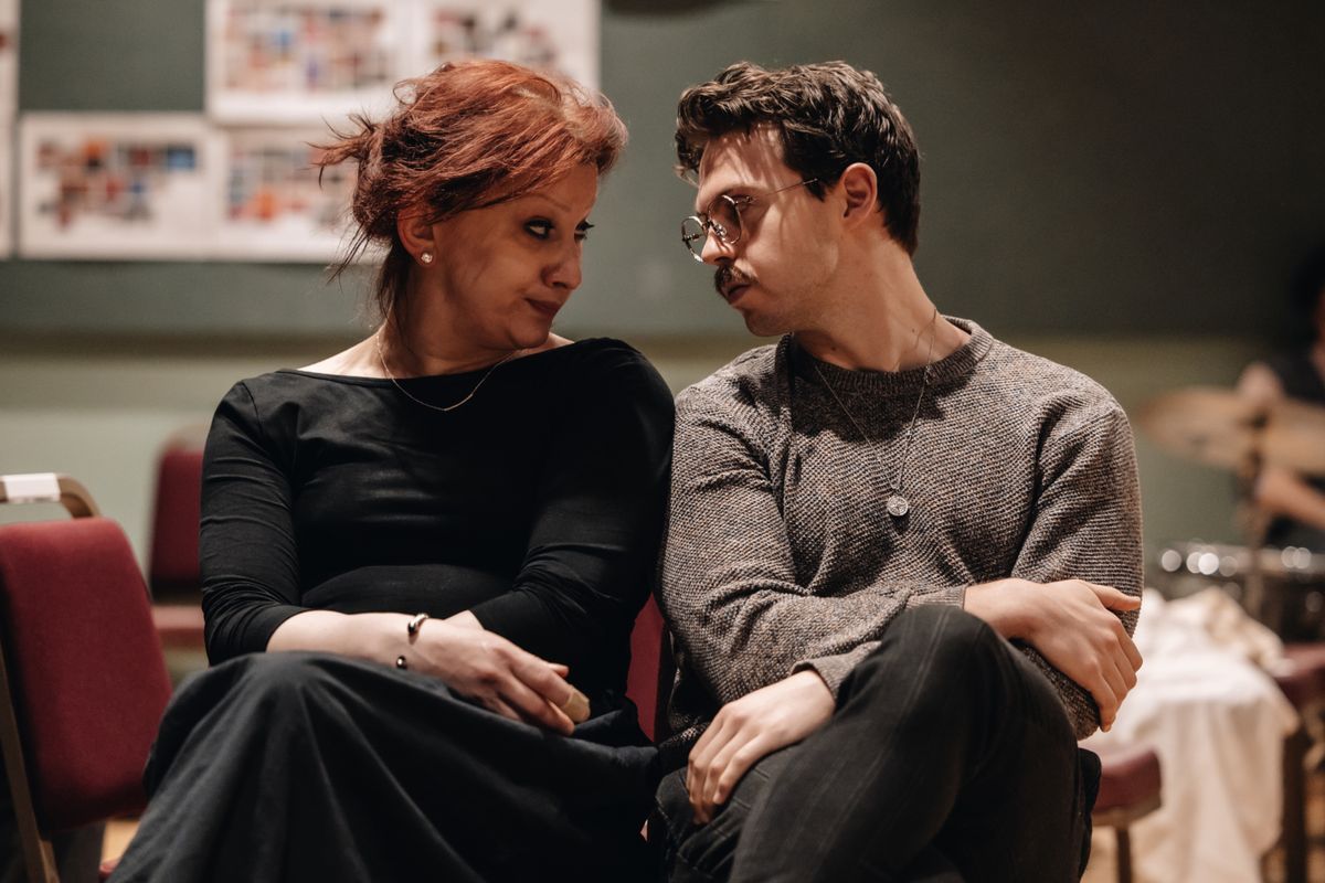 END OF THE RAINBOW. Jinkx Monsoon (Judy Garland) and Adam Filipe (Anthony). Photograph by Danny Kaan at 