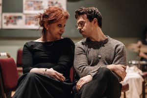 END OF THE RAINBOW. Jinkx Monsoon (Judy Garland) and Adam Filipe (Anthony). Photograp Photo