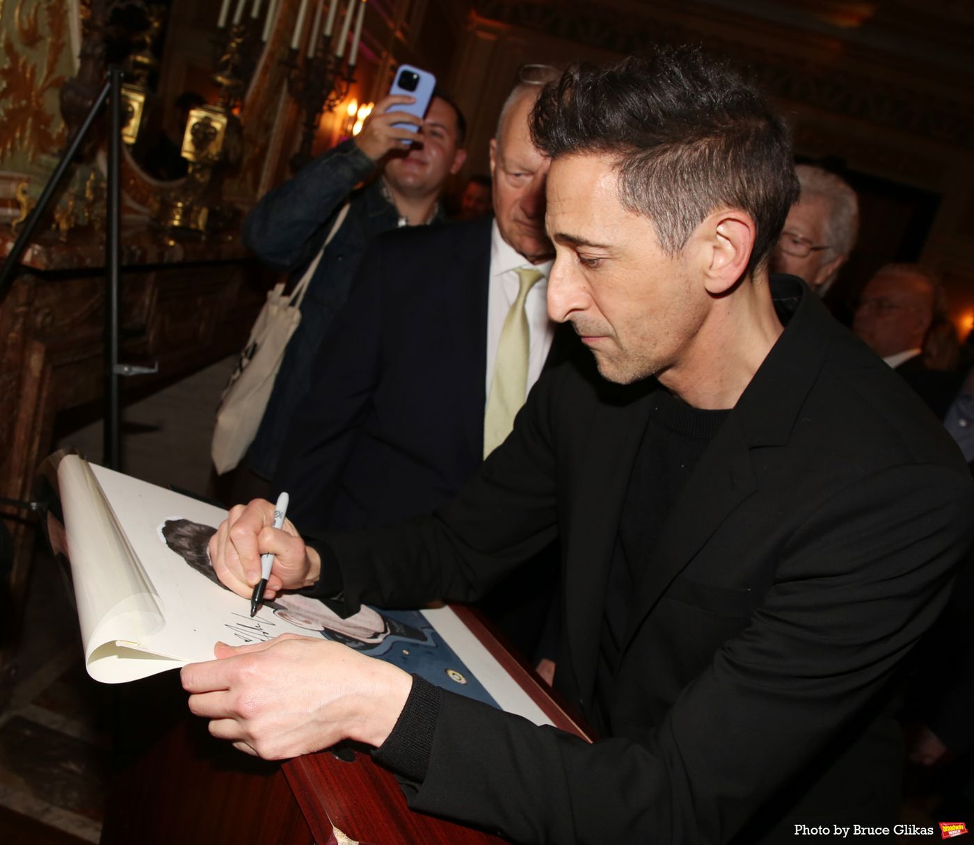 Photos: THE FEAR OF 13's Adrien Brody Receives Sardi's Portrait  Image