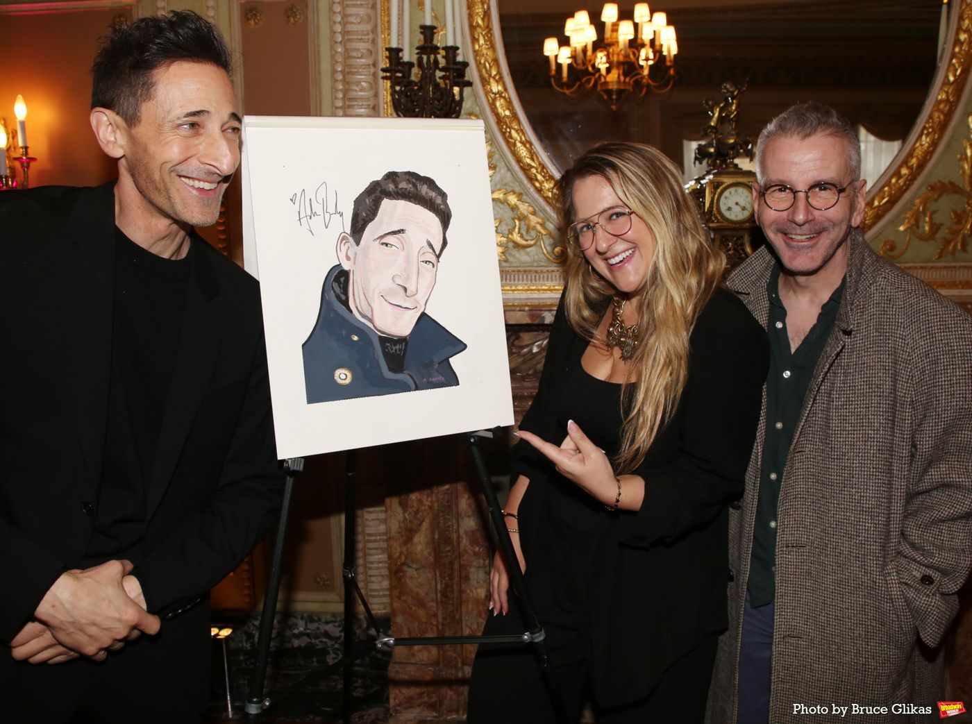 Photos: THE FEAR OF 13's Adrien Brody Receives Sardi's Portrait  Image