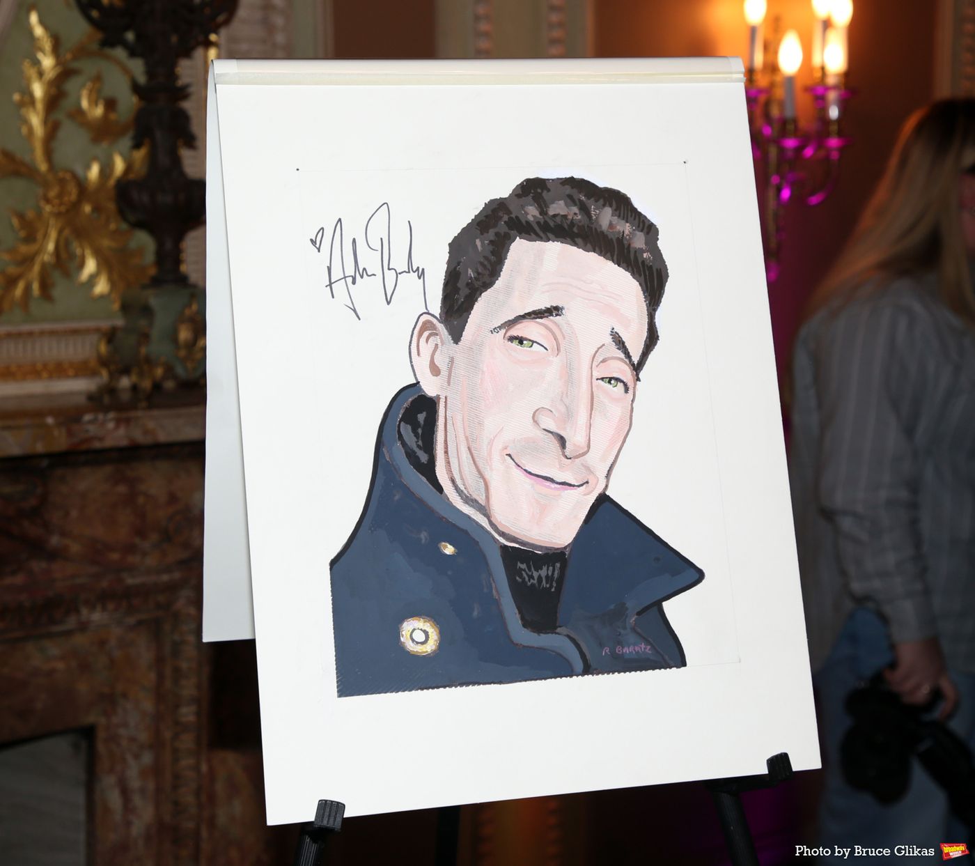 Photos: THE FEAR OF 13's Adrien Brody Receives Sardi's Portrait  Image
