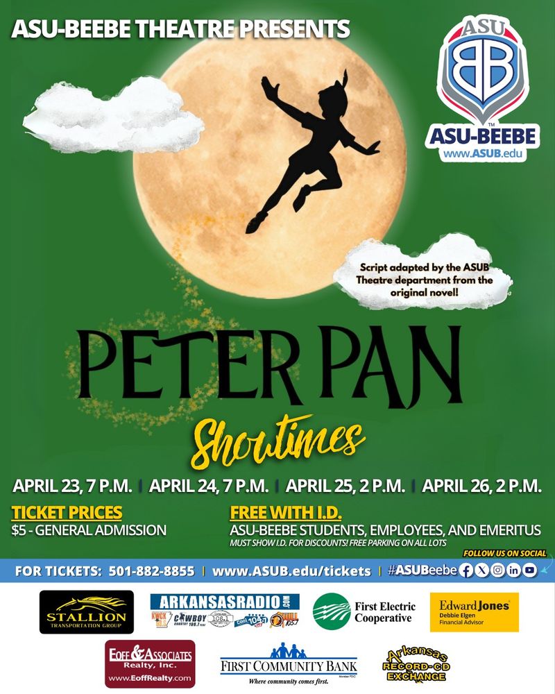 Review: PETER PAN at Arkansas State University Beebe Image