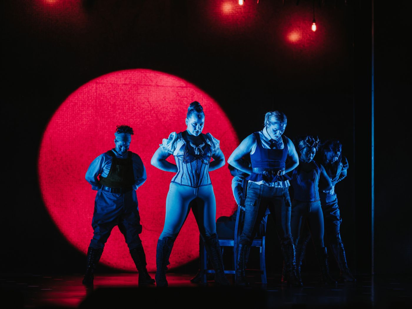 Katie German, Justine Westby, Kaleigh Gorka, Chariz Faulmino, Henna Matharu. Photo Curtis Perry