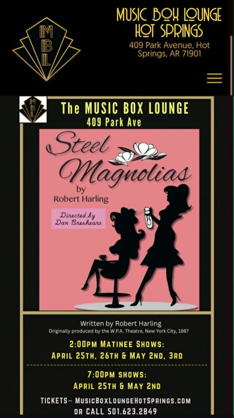 Review: STEEL MAGNOLIAS at Music Box Lounge Hot Springs  Image