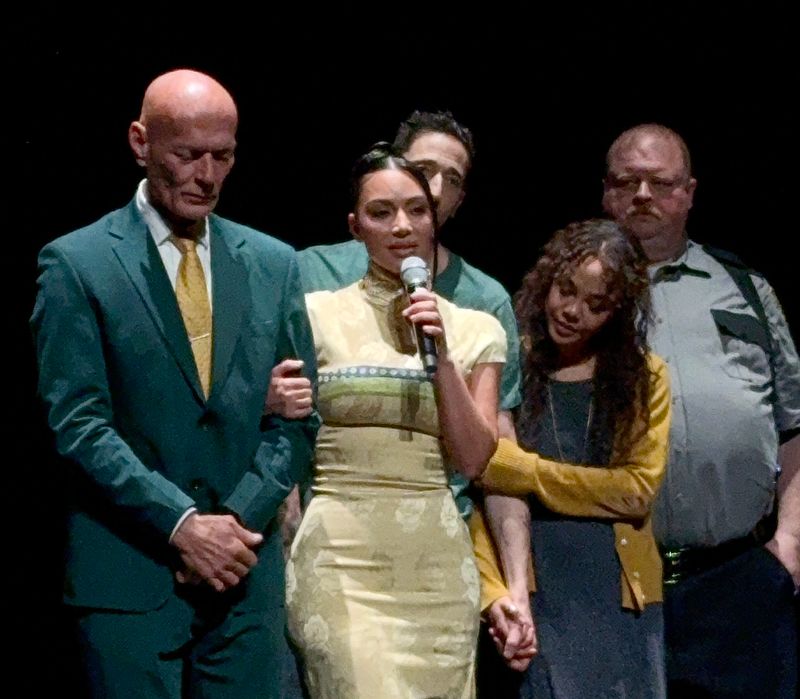 Photos: Kim Kardashian Visits THE FEAR OF 13 on Broadway — photo 9 of 10