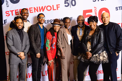Ensemble member Jon Michael Hill, playwright/ensemble member Tarell Alvin McCraney, e Photo