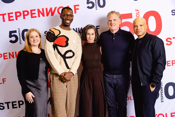 Executive Director E. Brooke Flanagan, playwright/ensemble member Tarell Alvin McCran Photo