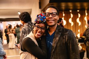 Ensemble members Celeste M. Cooper and Namir Smallwood Photo