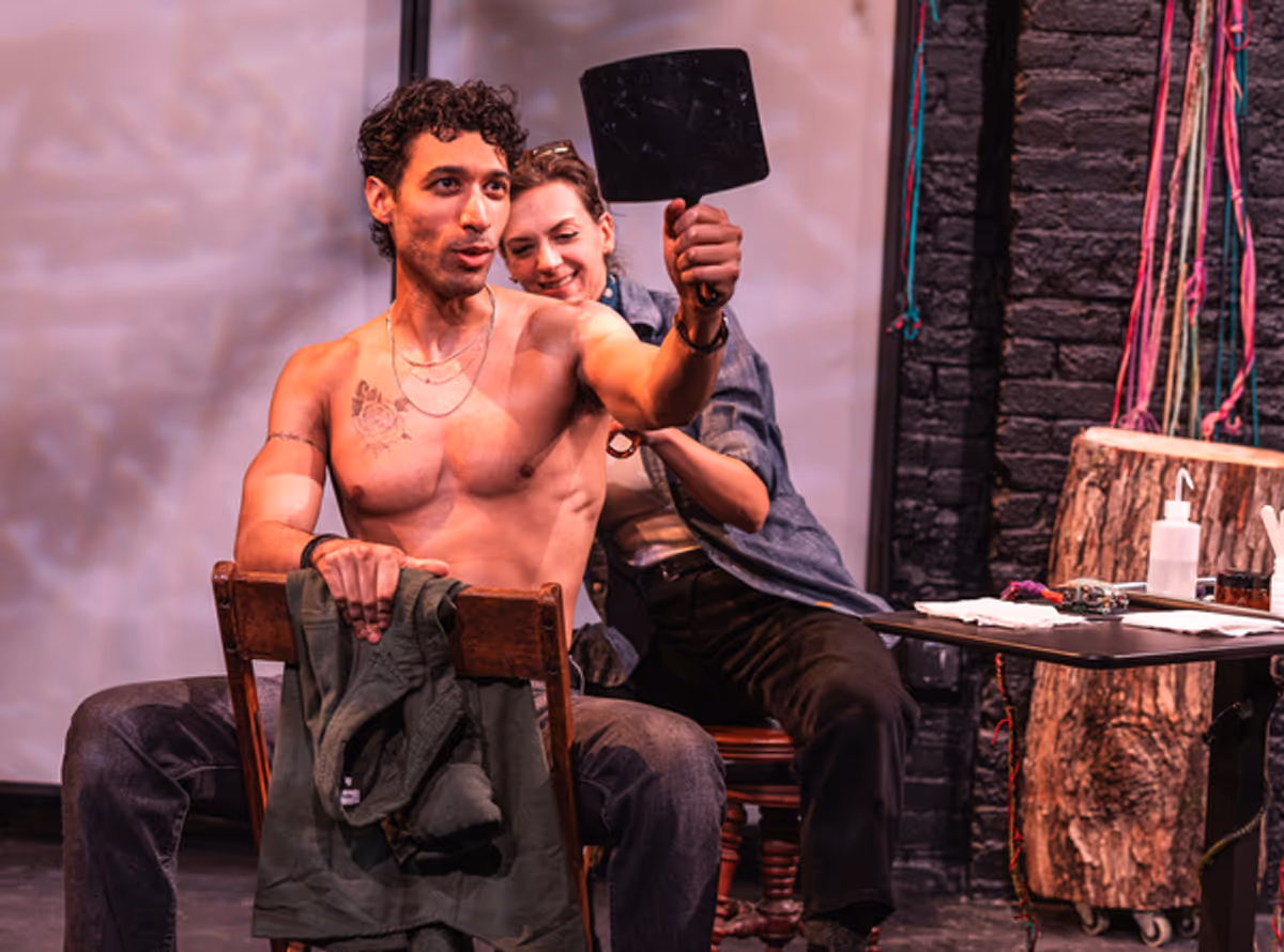 Anthony Naranjo & Morgan Zipf-Meister at Photos: NEEDLE & BONE World Premiere Opens at The Flea Theater in NYC