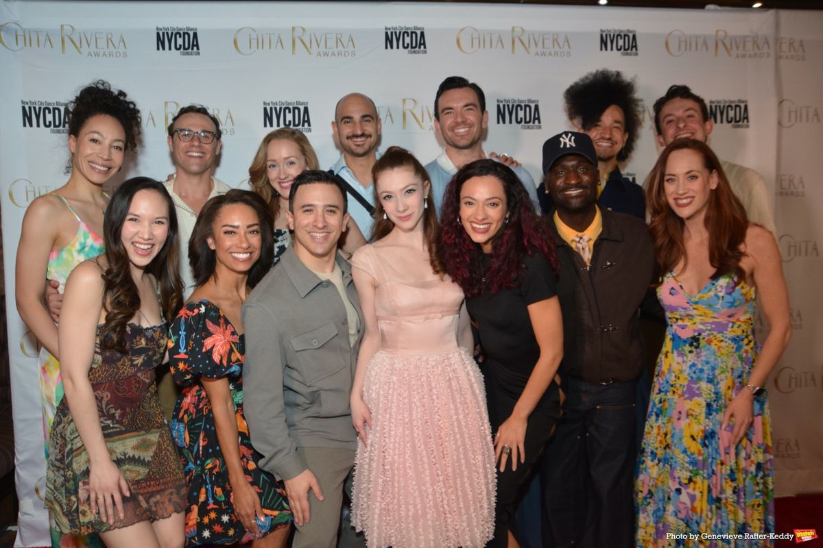 Schmigadoon Cast-Afra Hines, Brandon Block, Becca Petersen, Nathan Lucrezio, Max Clayton, Richard Riaz Yoder, Joshua Burrage, Kimberly Immanuel, Shinna Ann Morris, Jess LeProtto, Lyrica Woodruff, Isabelle McCalla, Zachary Downer and Kaleigh Cronin at 