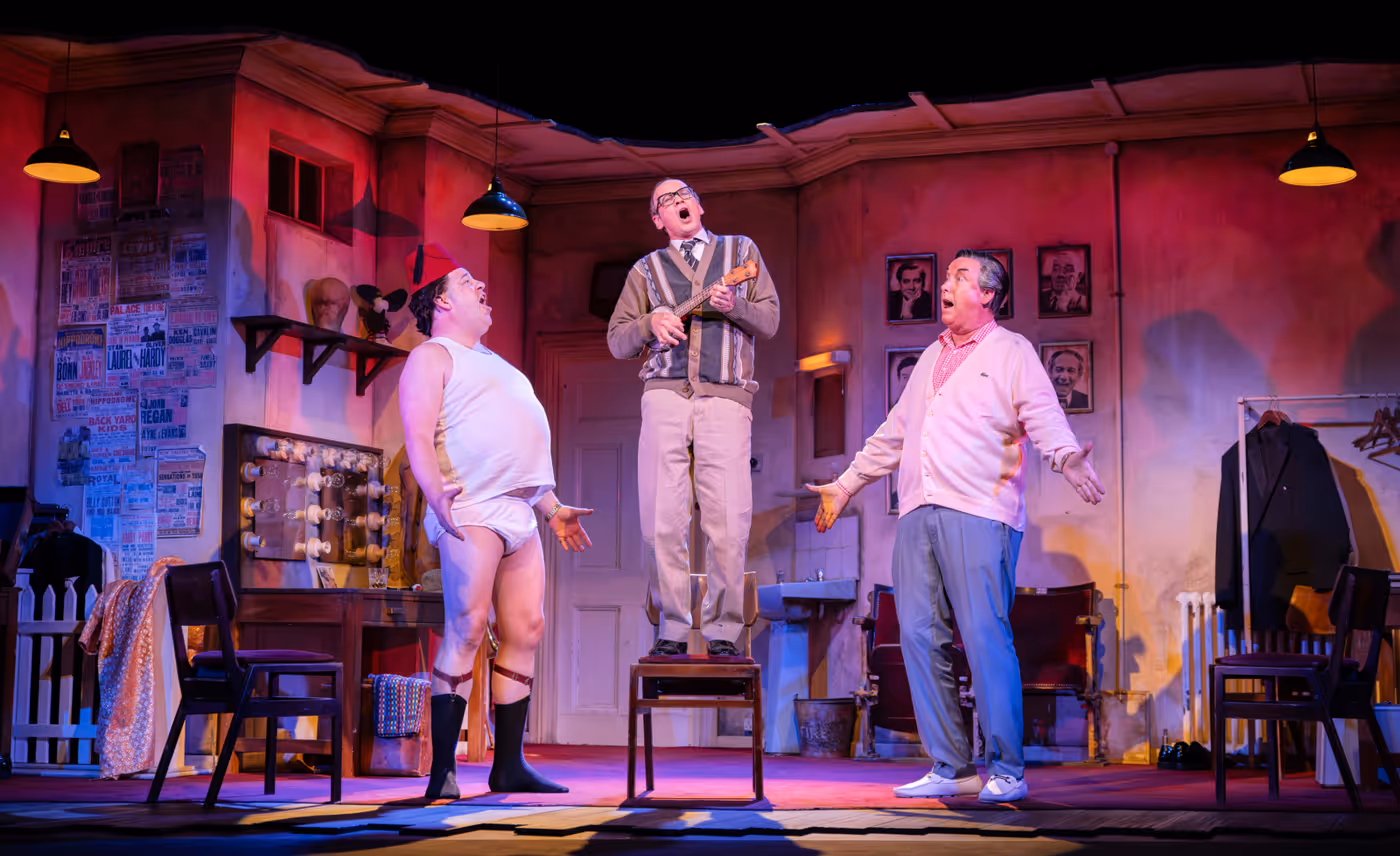 Photos: Steve Royle, Damian Williams, and Simon Cartwright in THE LAST LAUGH UK Tour  Image
