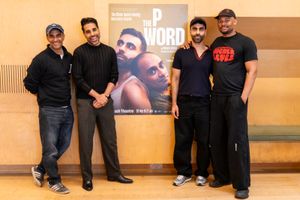 Esh Alladi , Dr Ranj Singh, Waleed Akhtar and Director Anthony Simpson-Pike Photo