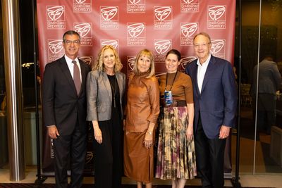Canterbury Consulting Chairman Michael Laven, Cheryl Jensen Laven, Tammi Cluck, SCR M Photo