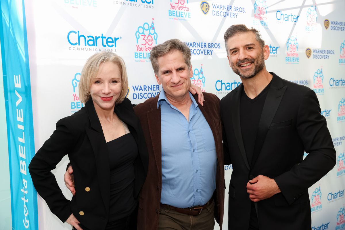 Charlotte d'Amboise, Seth Rudetsky, Tony Yazbeck at 