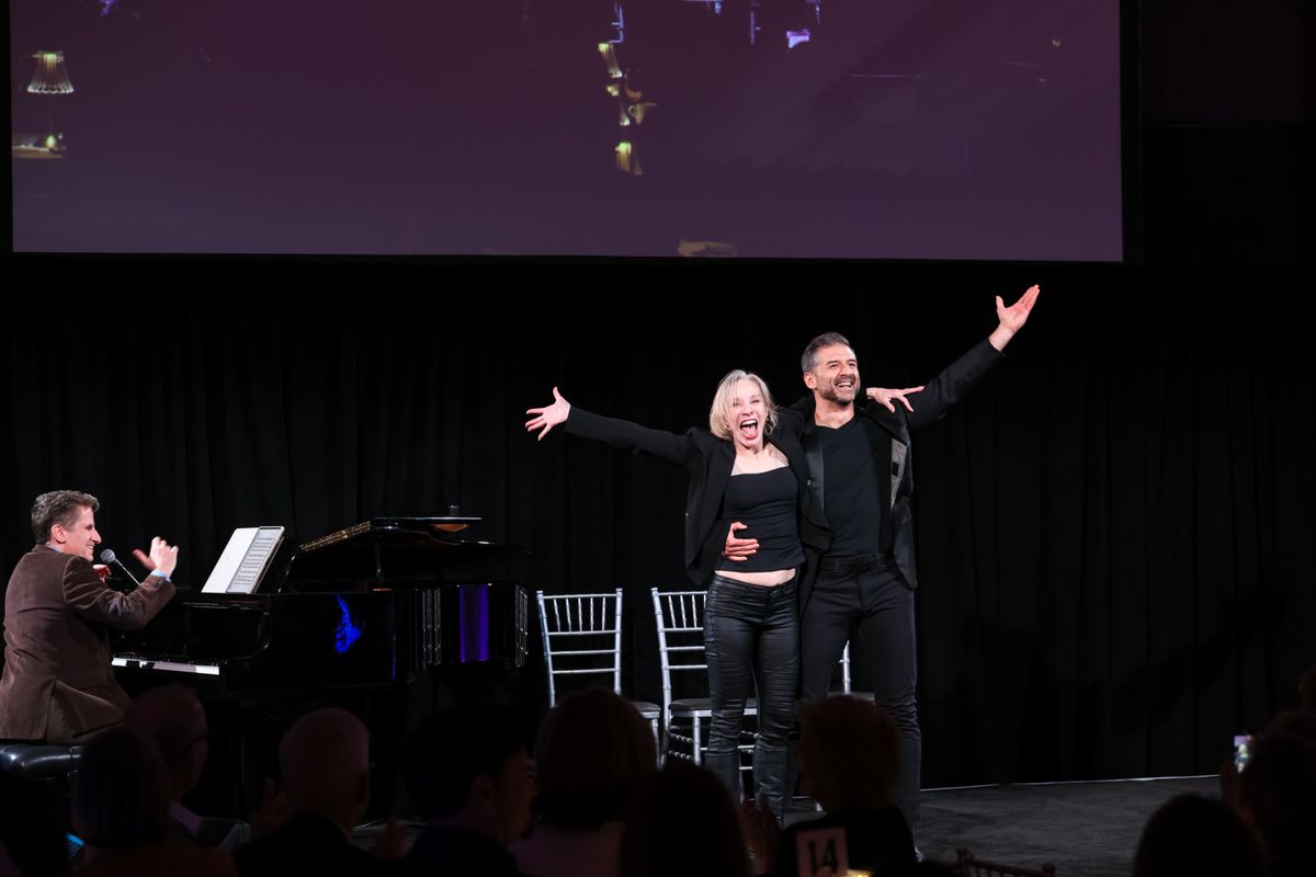 Seth Rudetsky, Charlotte d'Amboise, Tony Yazbeck at 