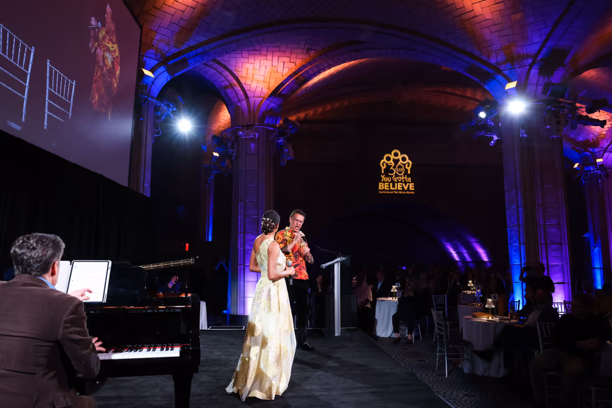 Seth Rudetsky, Ta'Nika Gibson, Brian Stokes Mitchell at 
