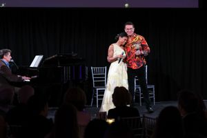 Seth Rudetsky, Ta'Nika Gibson, Brian Stokes Mitchell Photo