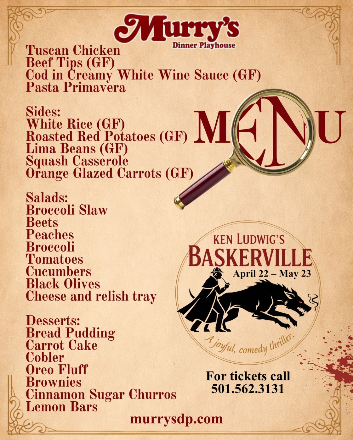 Review: KEN LUDWIG'S BASKERVILLE at Murry's Dinner Playhouse in Little Rock  Image