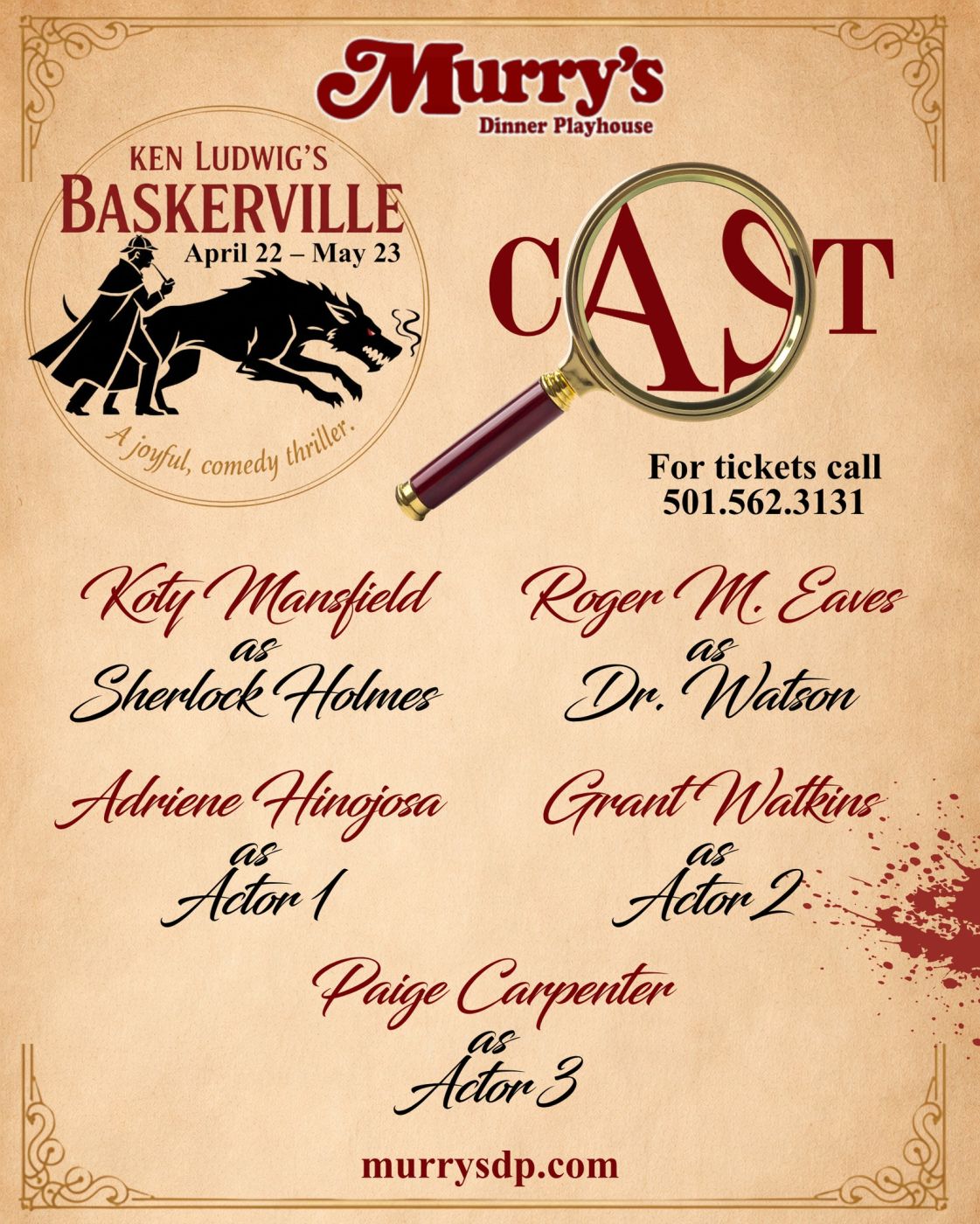 Review: KEN LUDWIG'S BASKERVILLE at Murry's Dinner Playhouse in Little Rock  Image