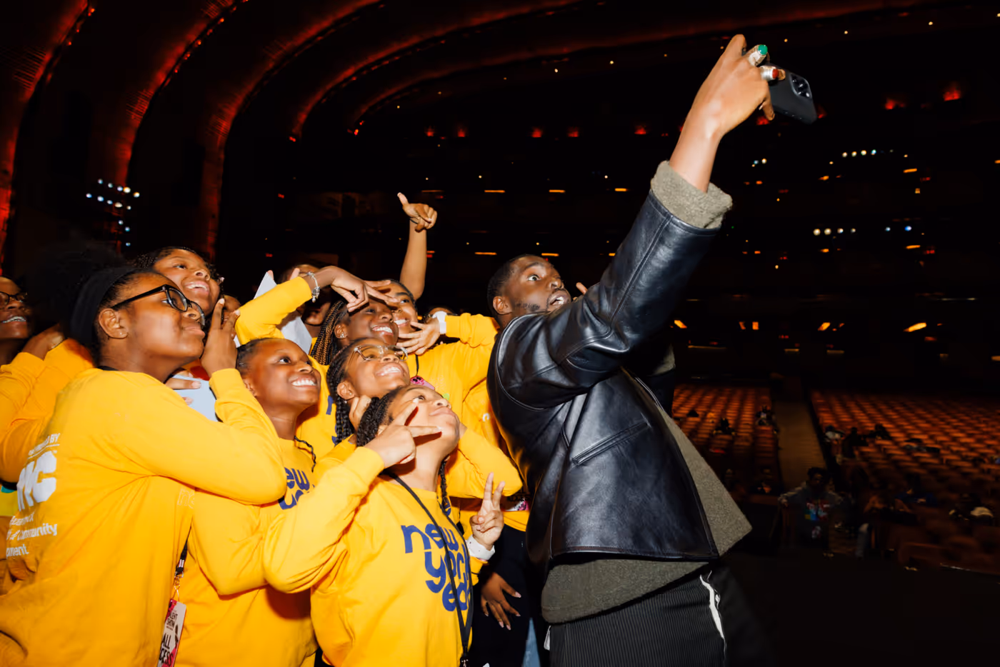 Photos: Leslie Odom Jr., Michael Park & Radio City Rockettes Visit GARDEN OF DREAMS Talent Show Rehearsals  Image