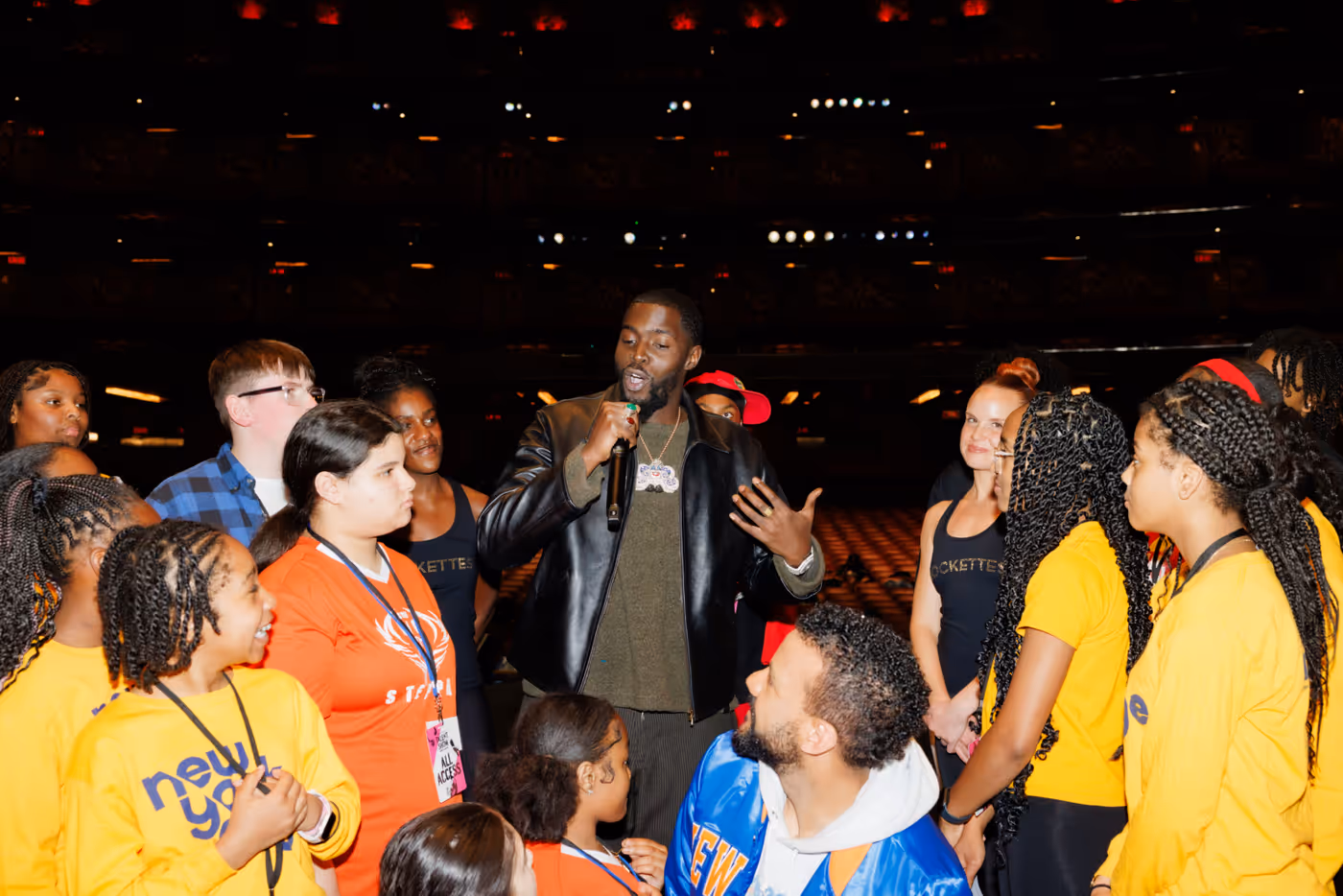 Photos: Leslie Odom Jr., Michael Park & Radio City Rockettes Visit GARDEN OF DREAMS Talent Show Rehearsals  Image