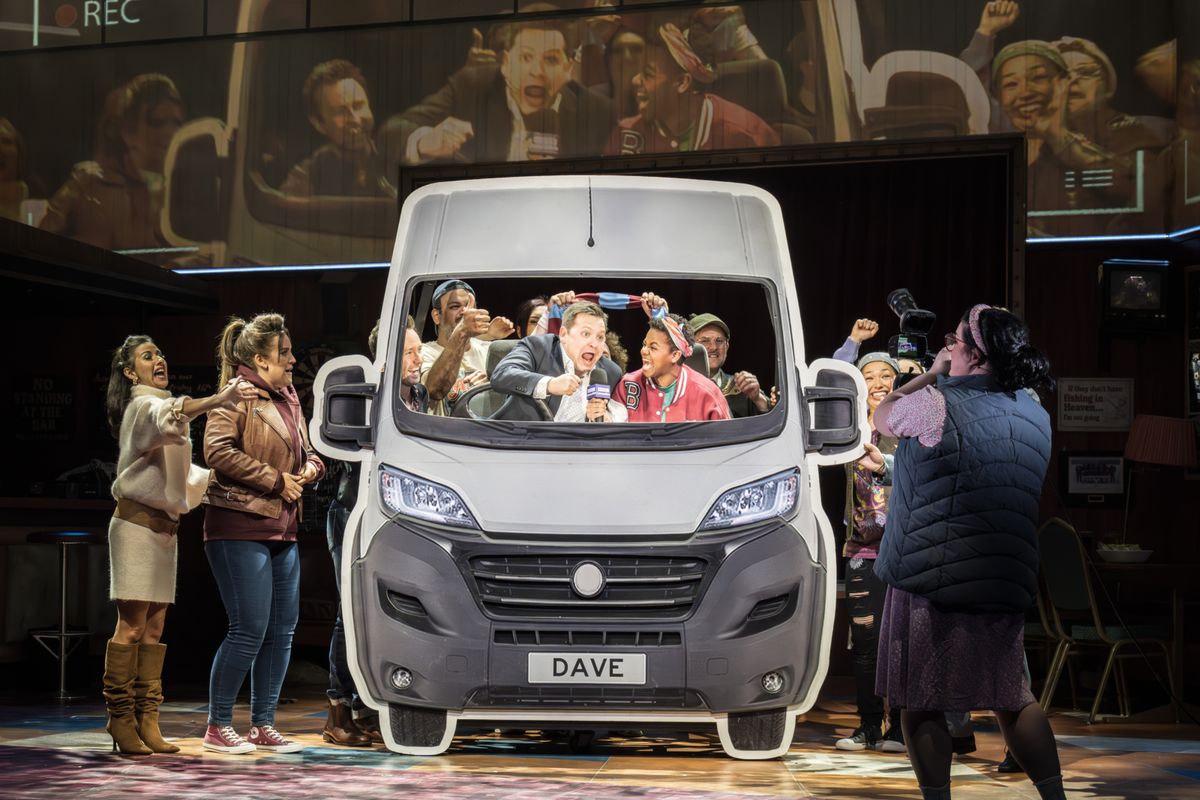Sam Lupton, Althea Burey, and cast at Photos: Sam Lupton and More in BANK OF DAVE the Musical