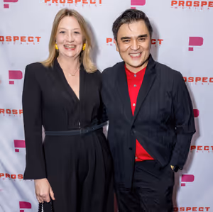 05.Heidi Schreck and honoree Jose Antonio Vargas @ BroadwayWorld 05.Heidi Schreck and honoree Jose Antonio Vargas Photo