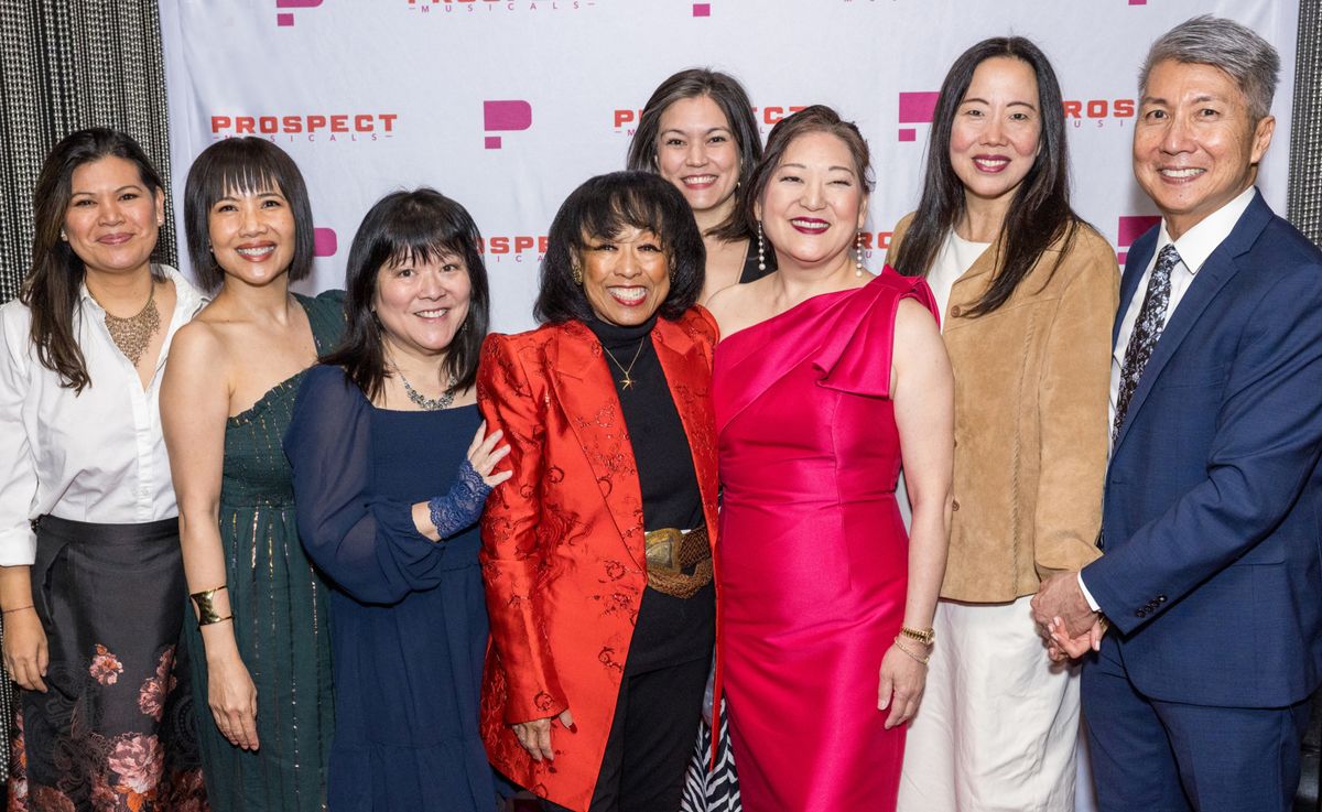 16b.Liz Casasola, Diane Phelan, Ann Harada, Baayork Lee, Karin Mawamoto, Pearl Sun, and Jason Ma at 
