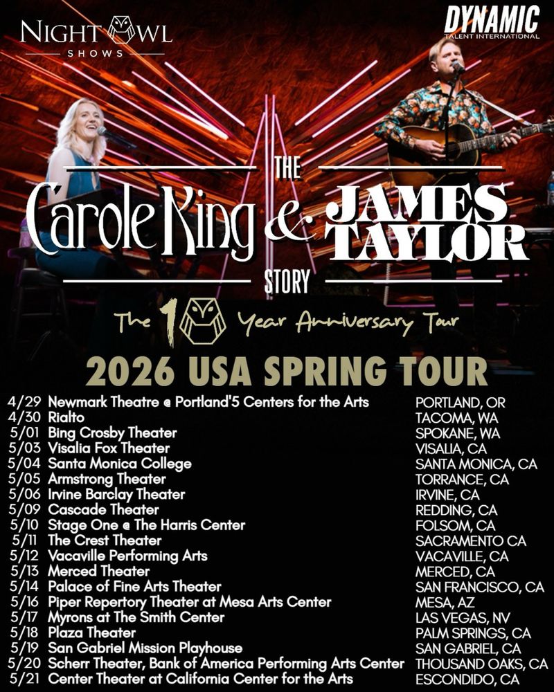 Review: THE CAROLE KING AND JAMES TAYLOR STORY at BroadStage Image