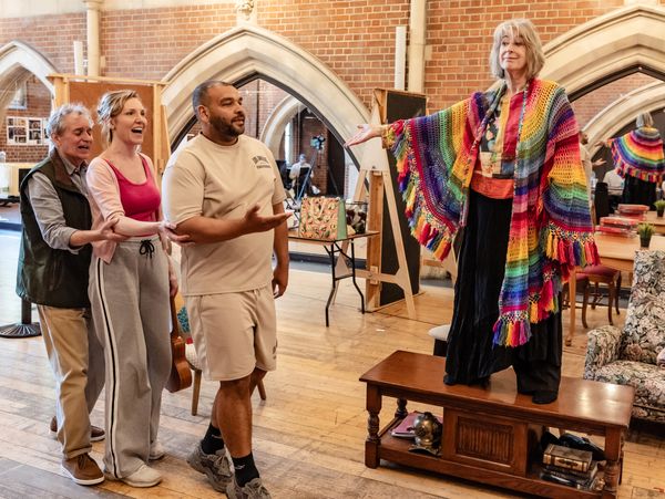 John Middleton, Maureen Lipman, Bailey Patrick Harris, and Elizabeth Bower Photo