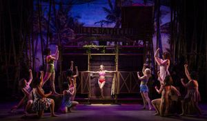 Nellie Forbush (Allsun O'Malley) assures her fellow nurses she’s gonna wash that man right out of her hair. @ BroadwayWorld Nellie Forbush (Allsun O'Malley) assures her fellow nurses she’s gonna wash that ma Photo