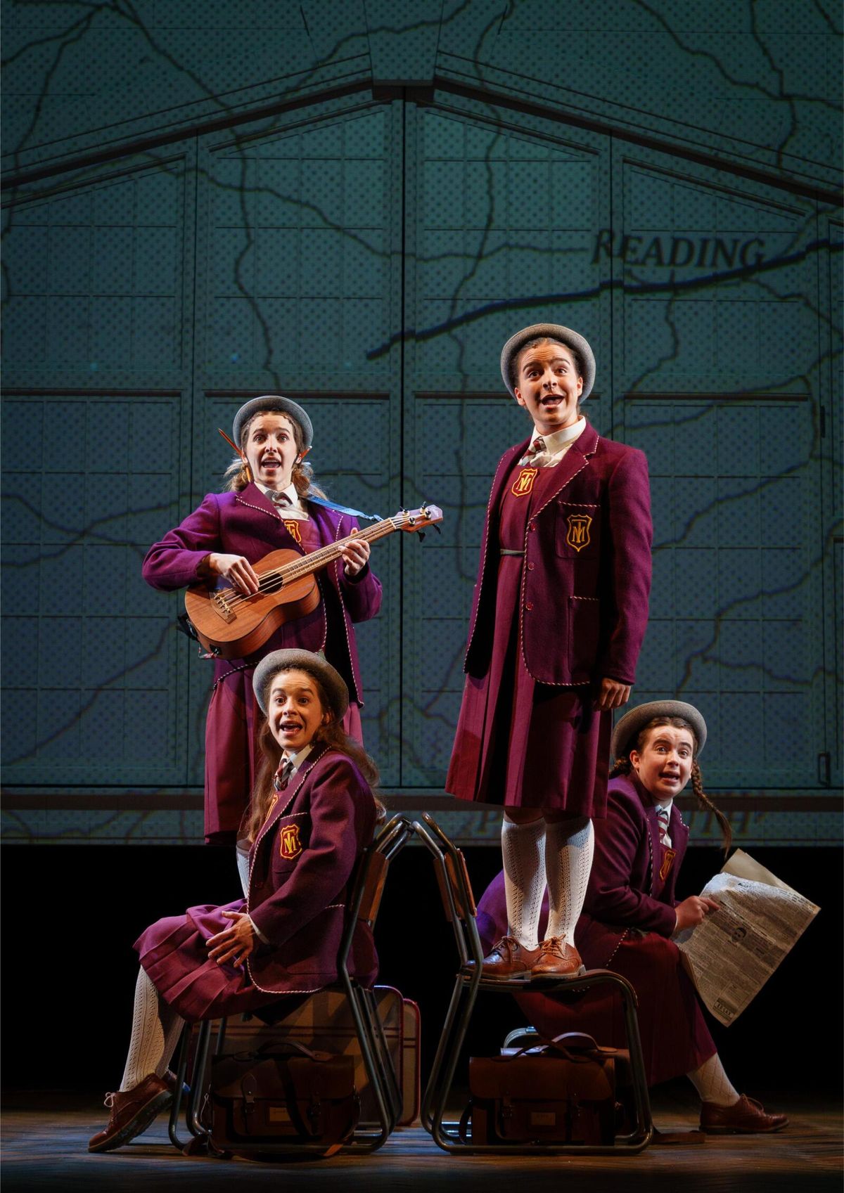 Stephanie Hockley, Molly Cheesley, Rebecca Collingwood, and Bethany Wooding at Photos: MALORY TOWERS Opens at Theatre Royal Bath Ahead of Tour