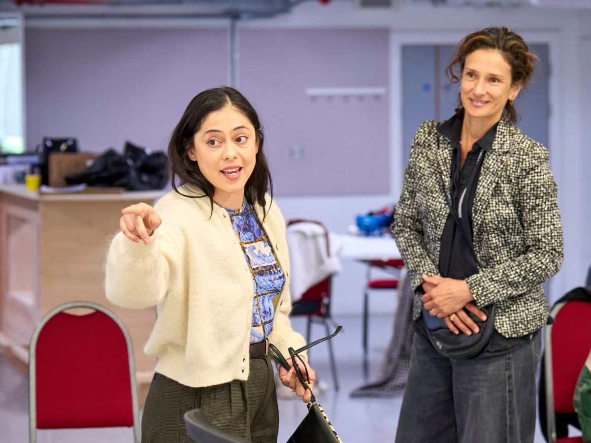 Rosa Salazar and Indira Varma at Photos: GLENGARRY GLEN ROSS in Rehearsal at the Old Vic