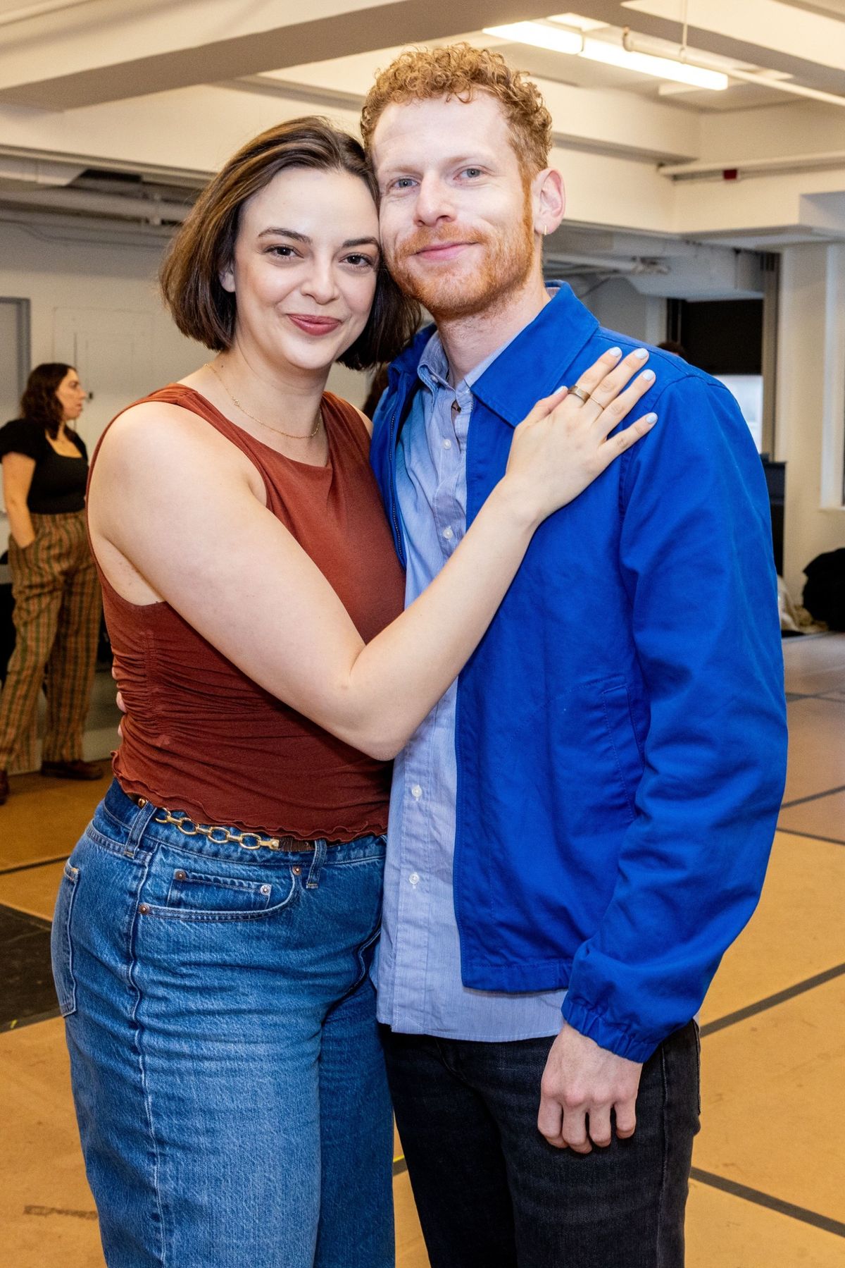 Talia Suskauer and Max Chernin at Photos: Talia Suskauer, Max Chernin and More in Rehearsals for A WALK ON THE MOON