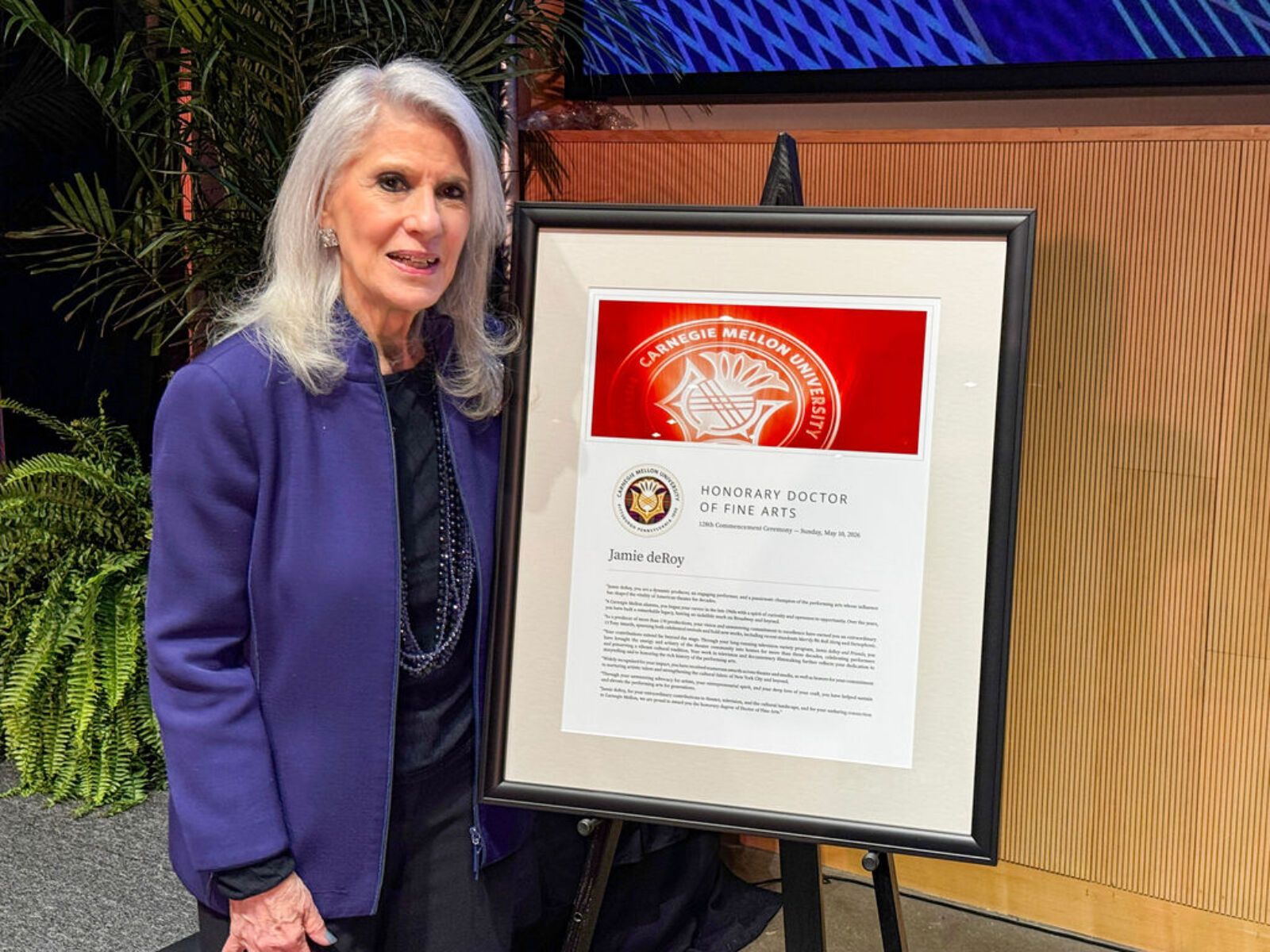 Photos: Producers Jamie deRoy Receives Honorary Doctor of Fine Arts Degree at Carnegie Mellon — photo 11 of 11