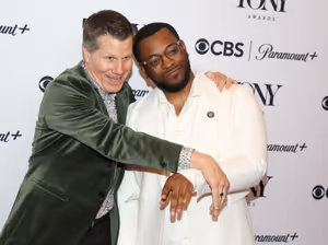 NEW YORK, NEW YORK - MAY 14: (L-R) Bill Rauch and Zhailon Levingston pose at The 79th Annual Tony Awards Meet The Nominees Press Event At Sofitel New York at Sofitel New York on May 14, 2026 in New York City. (Photo by Bruce Glikas/Getty Images) @ BroadwayWorld NEW YORK, NEW YORK - MAY 14: (L-R) Bill Rauch and Zhailon Levingston pose at The 79t Photo