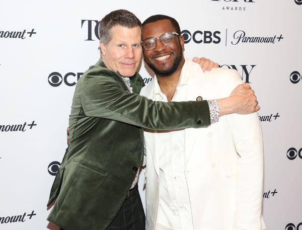 NEW YORK, NEW YORK - MAY 14: (L-R) Bill Rauch and Zhailon Levingston pose at The… Photo