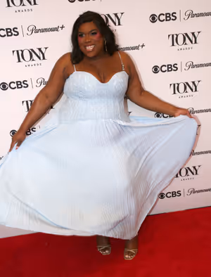 NEW YORK, NEW YORK - MAY 14:   Qween Jean poses at The 79th Annual Tony Awards Meet T Photo