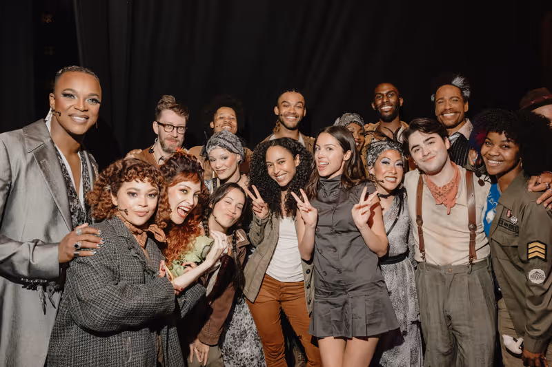 Photos: Olivia Rodrigo Visits HADESTOWN on Broadway — photo 1 of 11
